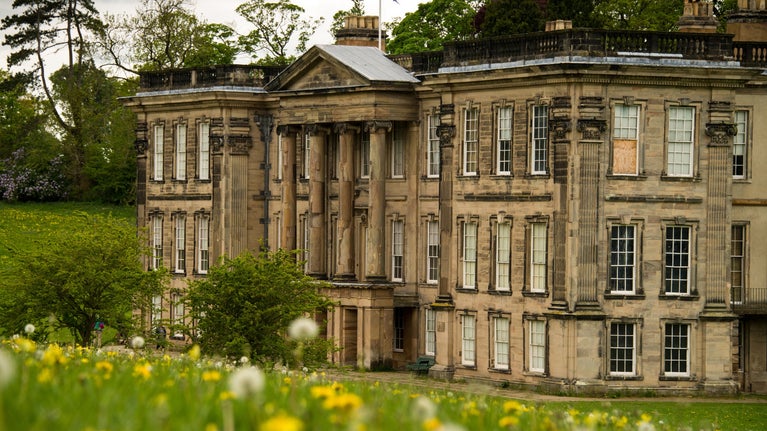View of the front of the house, Calke Abbey, Derbyshire